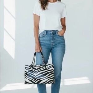 Kate Spade NY Pastiche Helena Zebra Patent Bag Tote